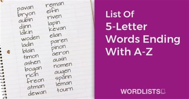 5 Letter Words Ending With Es Printable Calendars AT A GLANCE