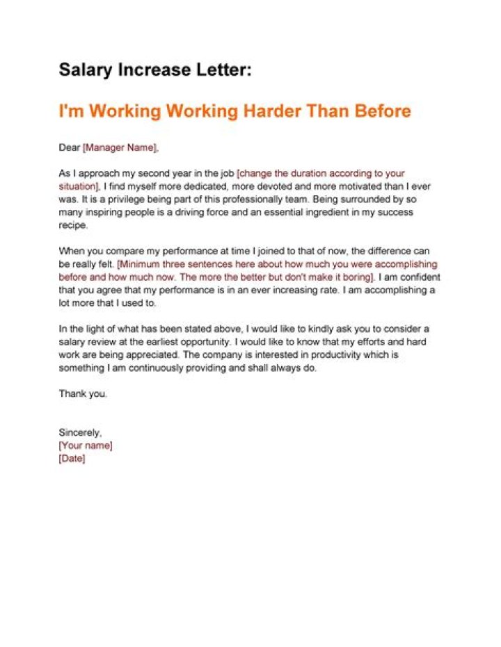50 Best Salary Increase Letters (How To Ask For A Raise?) ᐅ TemplateLab