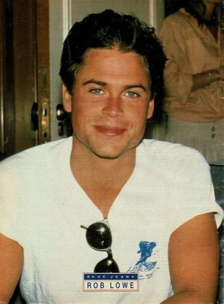 A young Rob Lowe with long time on and off girlfriend Melissa Gilbert