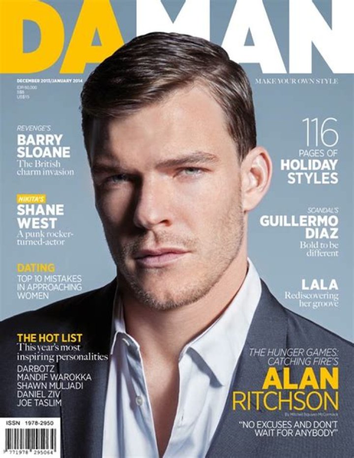 Alan Ritchson Covers Da Man Magazine The Fashionisto