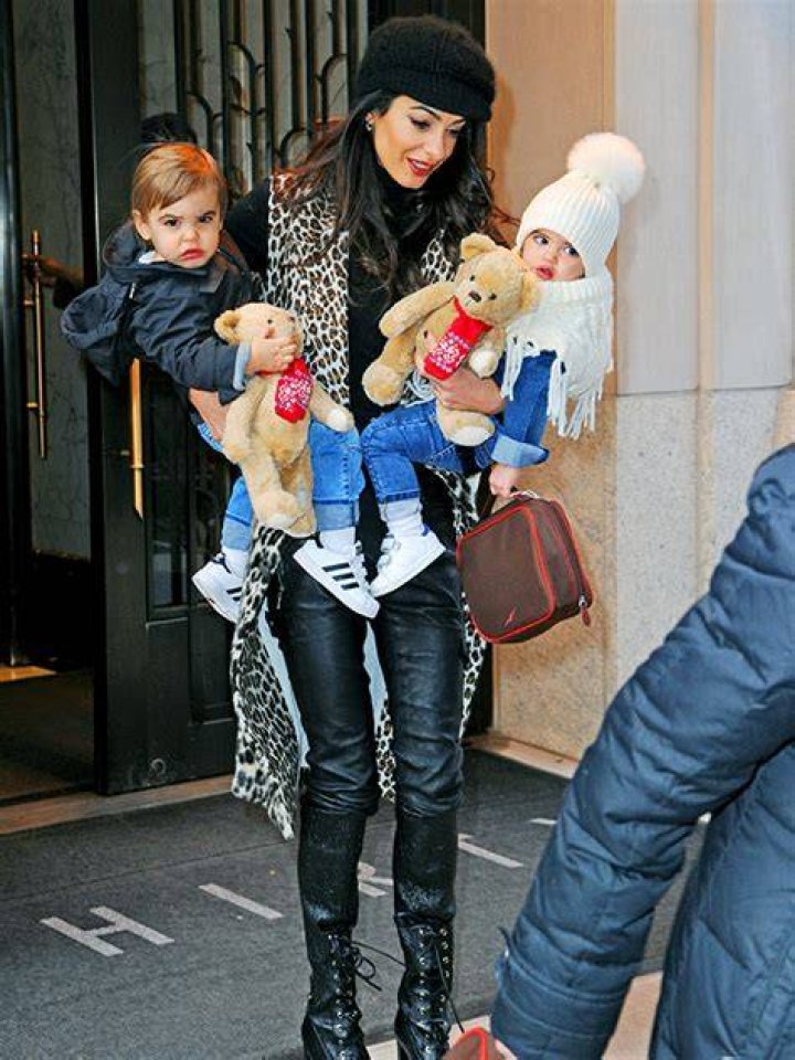 Amal Clooney Steps Out With Twins Ella & Alexander &mdash; See Photos