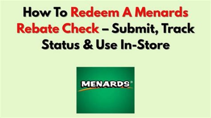 Can You Redeem Menards Rebates Online