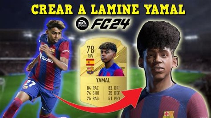 COMO CREAR A LAMINE YAMAL EN EA SPORTS FC 24 CON MEDIA y STATS MODO