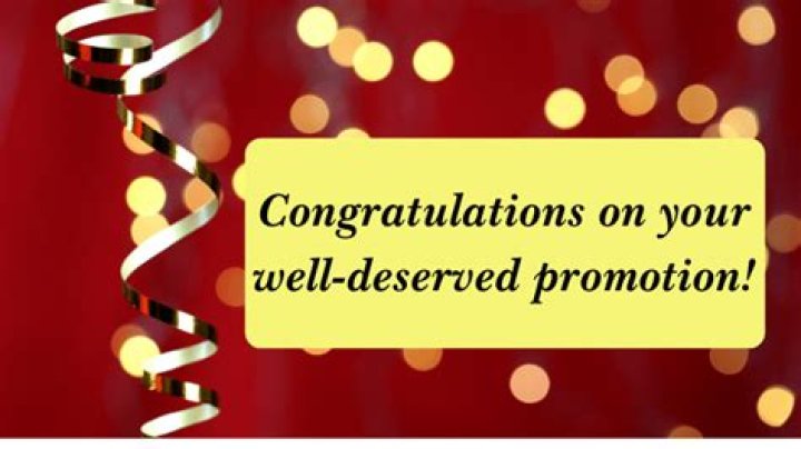 Congratulations On Your Well-Deserved Promotion!