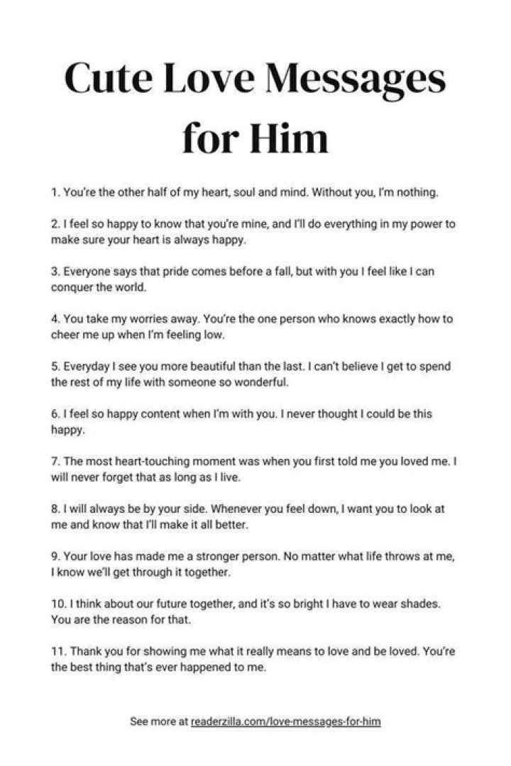 Cute messages for boyfriend/him Cute messages for boyfriend, Romantic