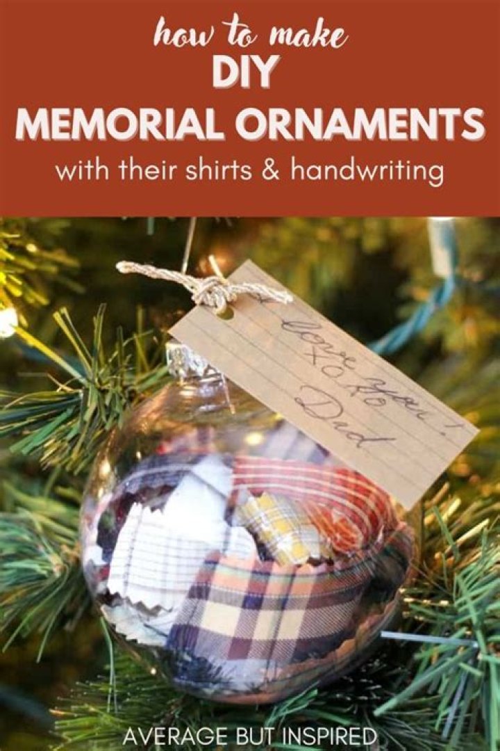 DIY Memorial Ornaments to Remember Loved Ones at Christmas Memorial