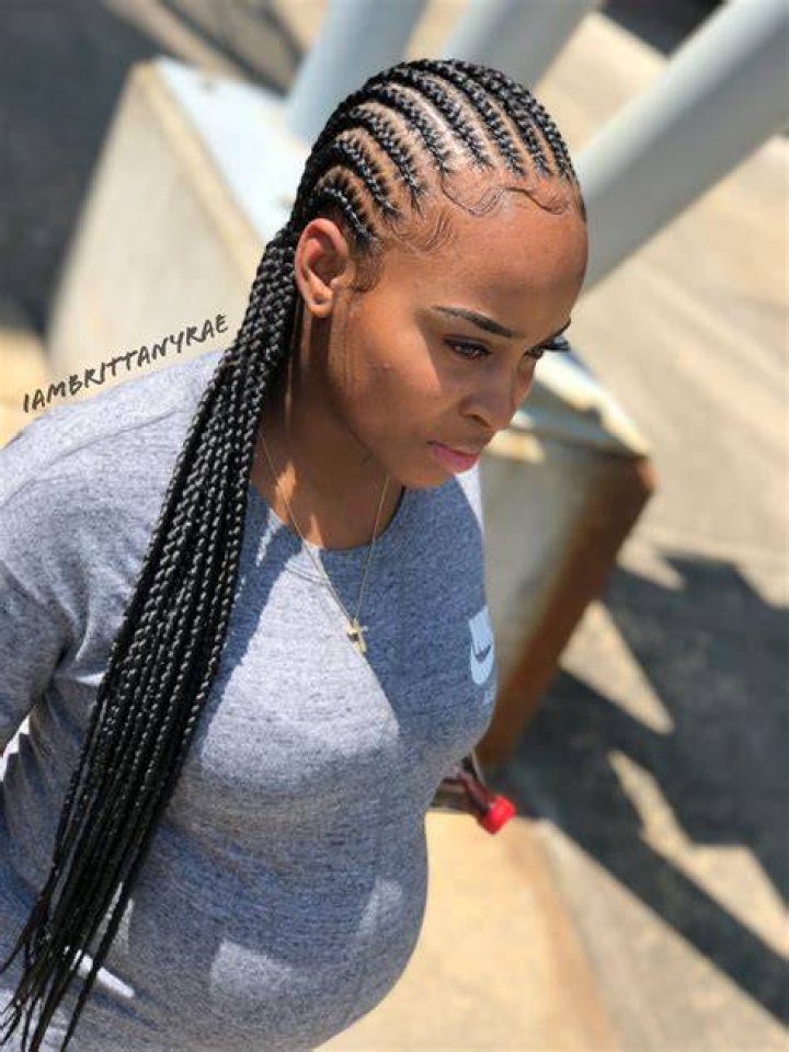 Feedin braids Cornrow hairstyles, Cornrows braids, Braided hairstyles