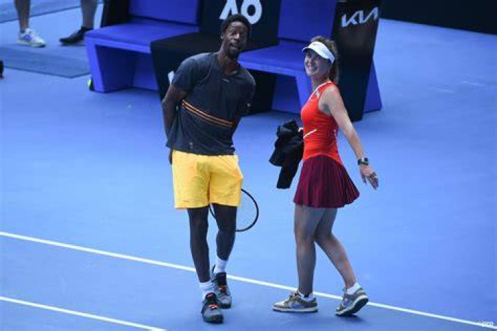 Ga&euml;l Monfils Tennis Friendly fire as Monfils beats Wawrinka to win
