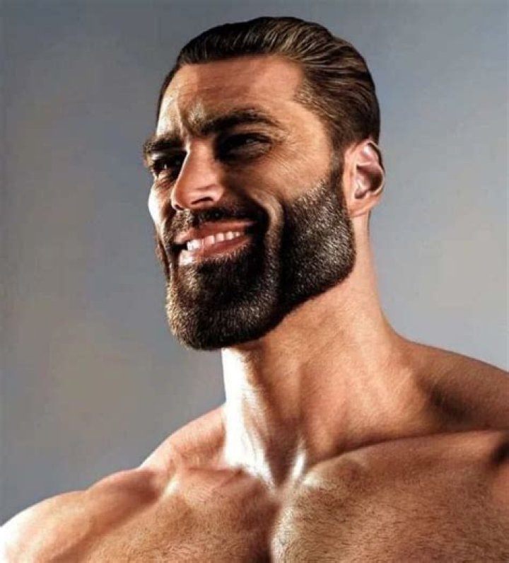 Giga Chad In Colour Blank Template Imgflip