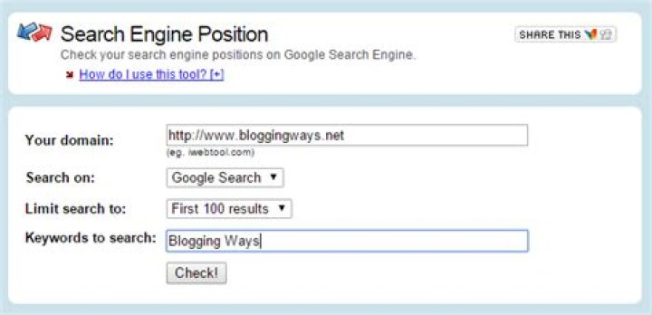 Google search engine position checker adamsdear
