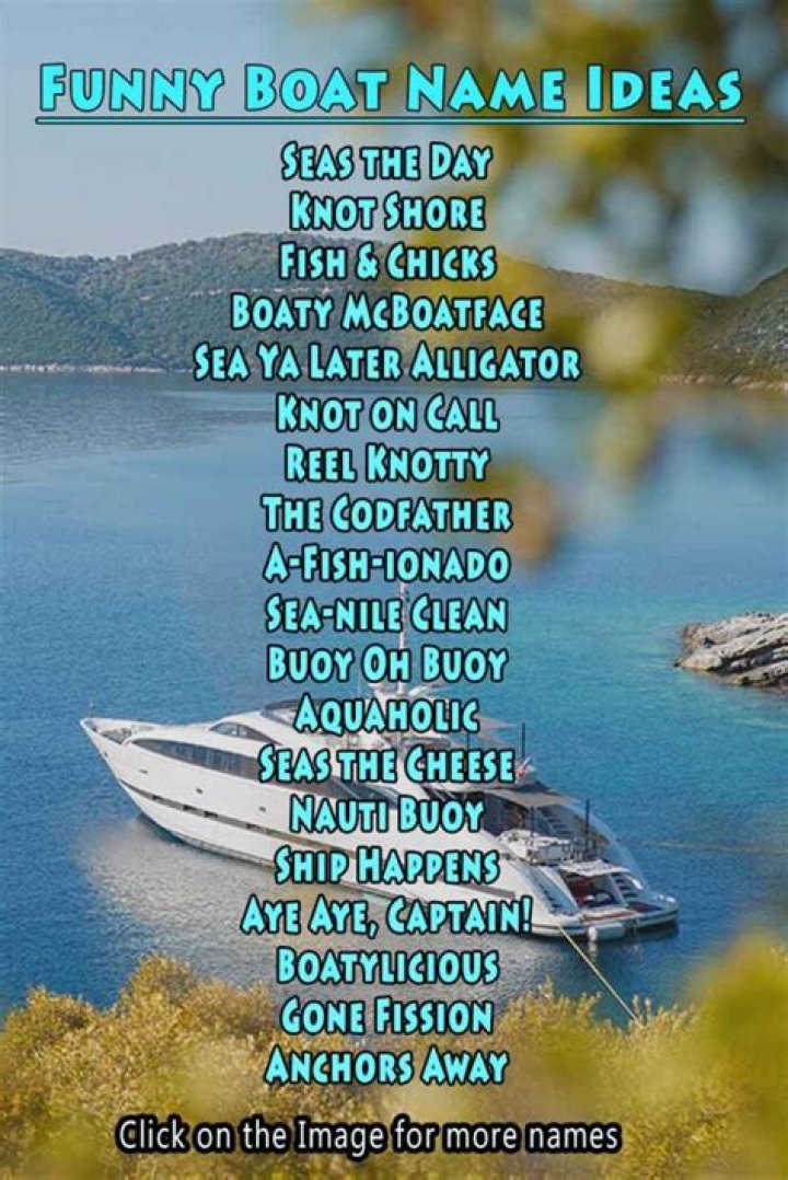 Hilarious Boat Names That Will Float Your Vote