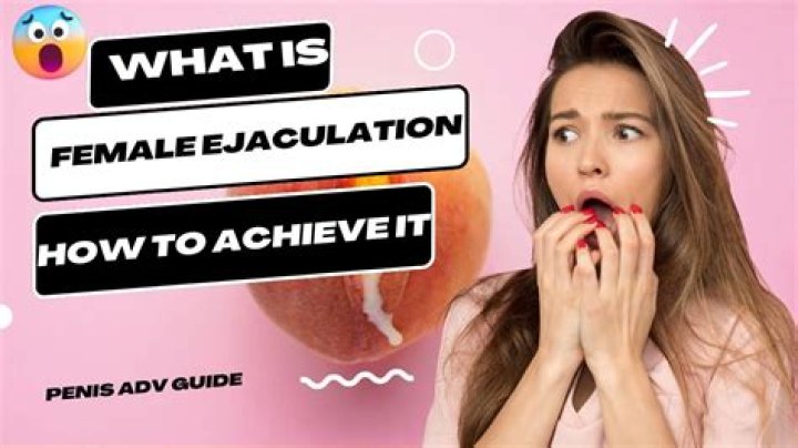 How To Female Ejaculation Telegraph