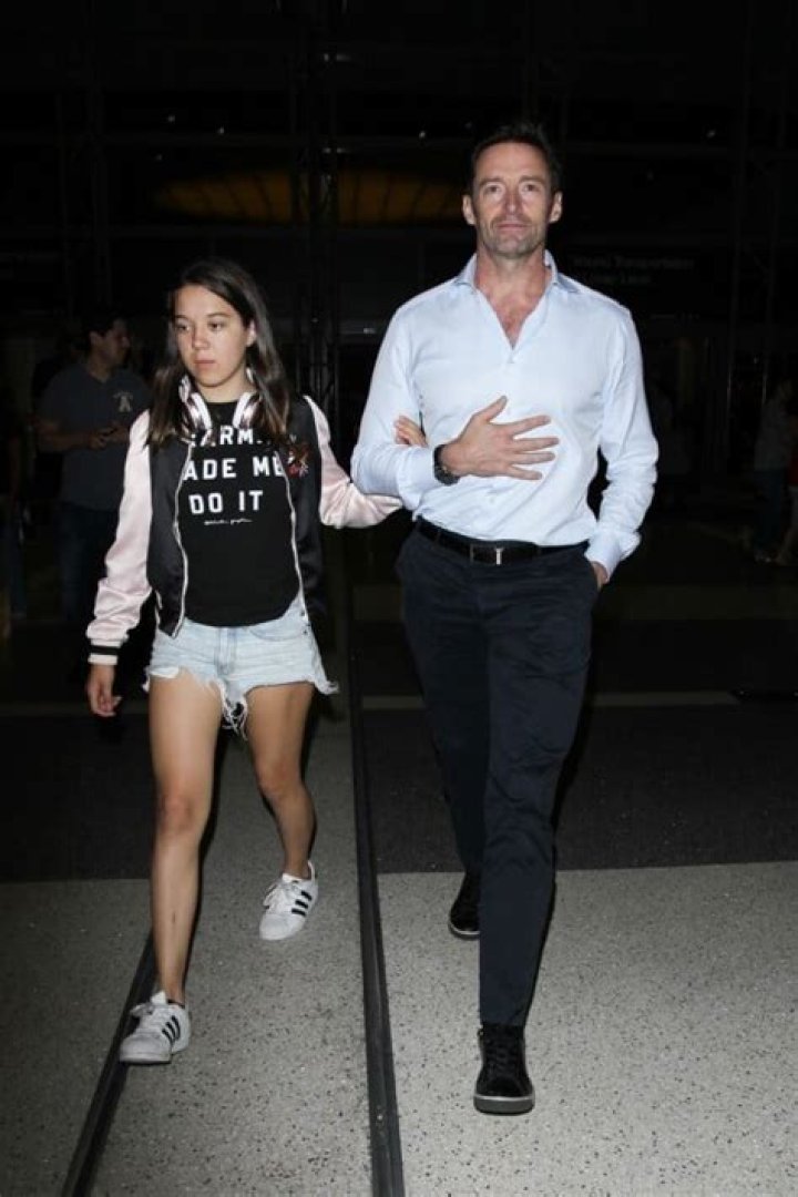 Hugh Jackamn et sa fille Ava Eliot Hugh Jackman, sa femme et leurs
