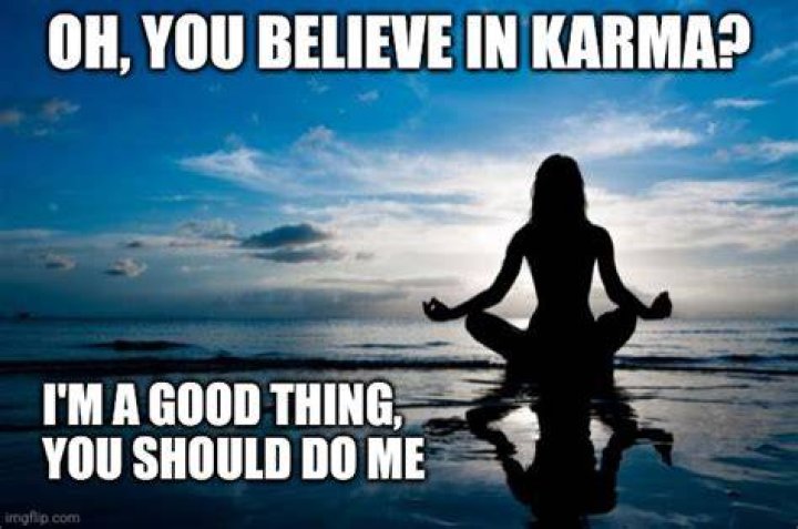 I believe in Karma meme Jason statham, Funny, Karma memes