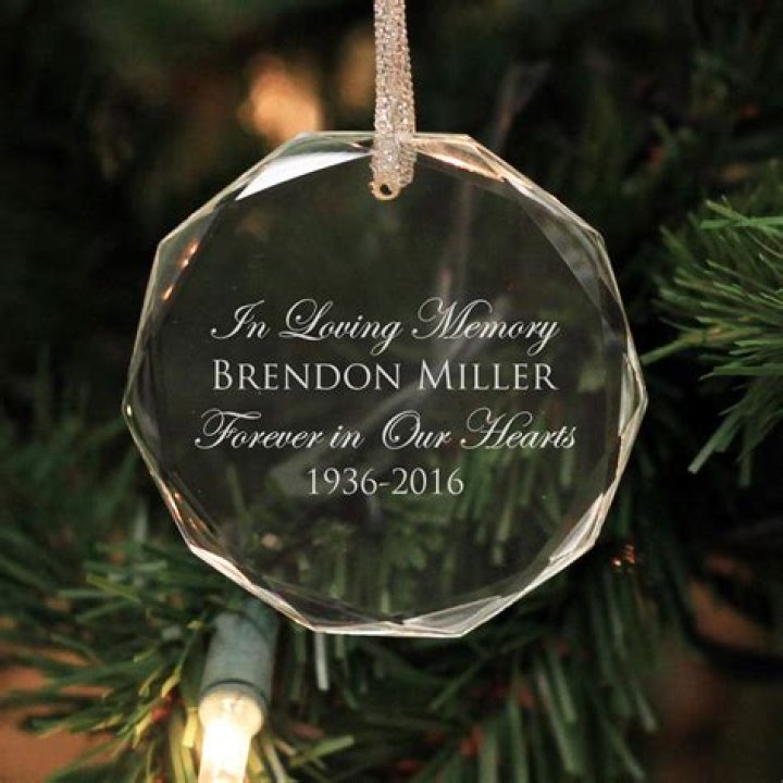 In Loving Memory Personalized Ornament Memorial ornaments, Christmas