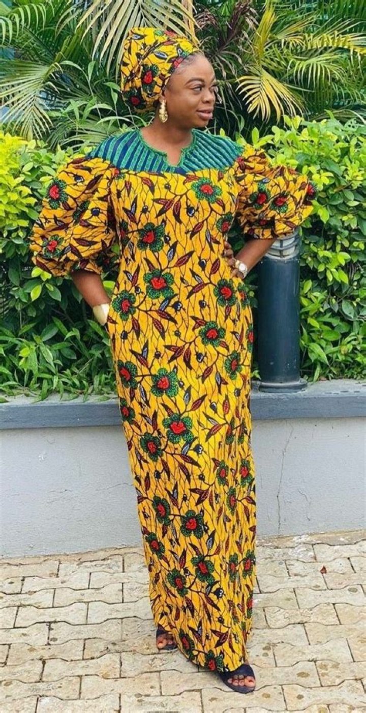 latest Ankara gown styles in Nigeria With Superb Tailor