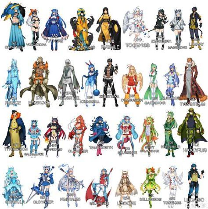 List for Pokemon + Human Pokemon human form, Pokemon gijinka, Pokemon