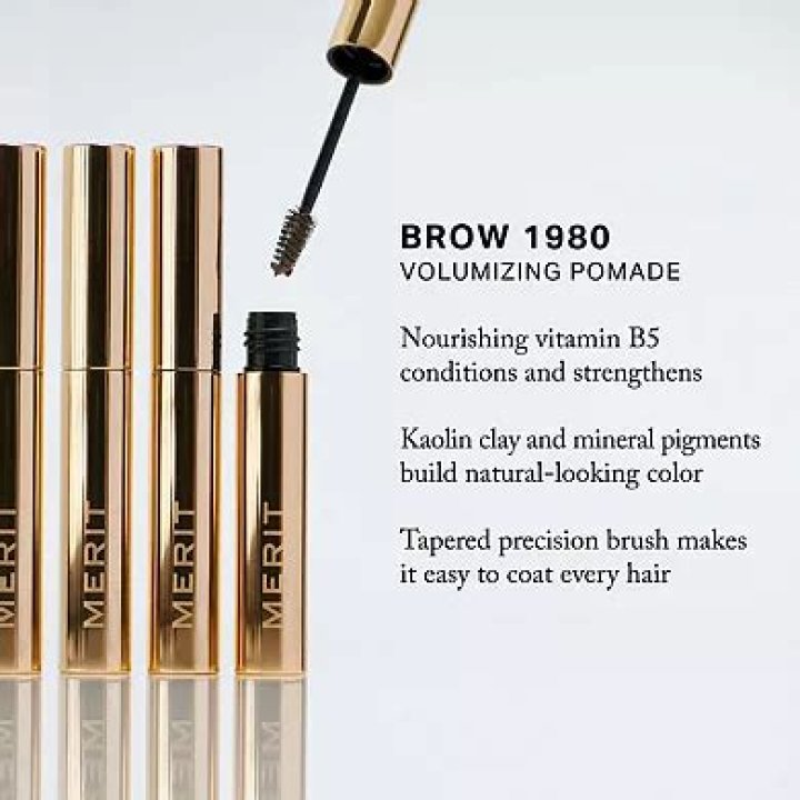 Merit Brow 1980 Volumizing Pomade in Brown Merit Brow Pomade Review