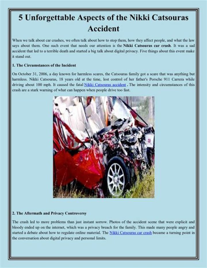 Nikki Catsouras Tragedy Bad Cops, Trolls and the Porsche Girl The