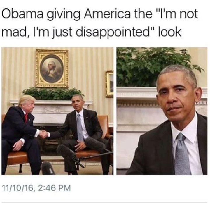 Obama Disappointment Blank Template Imgflip