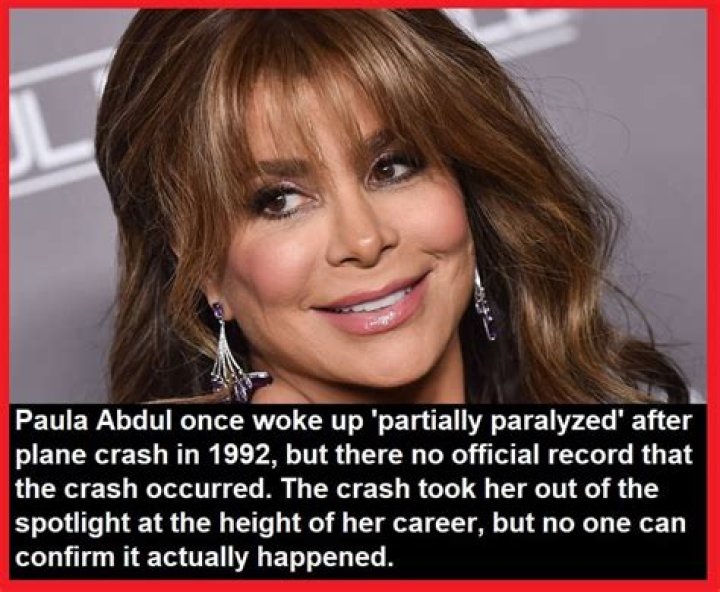 Paula Abdul Plane Crash That (Probably) Never Happened