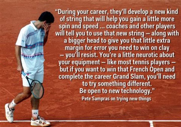 Pete Sampras explains what he wish he knew before successful