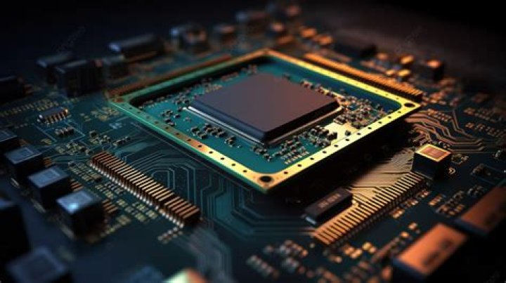 Retro microprocessor chip background on Craiyon