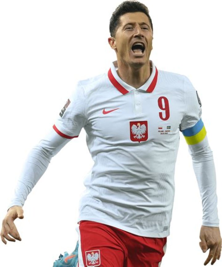 Robert Lewandowski Poland football render FootyRenders