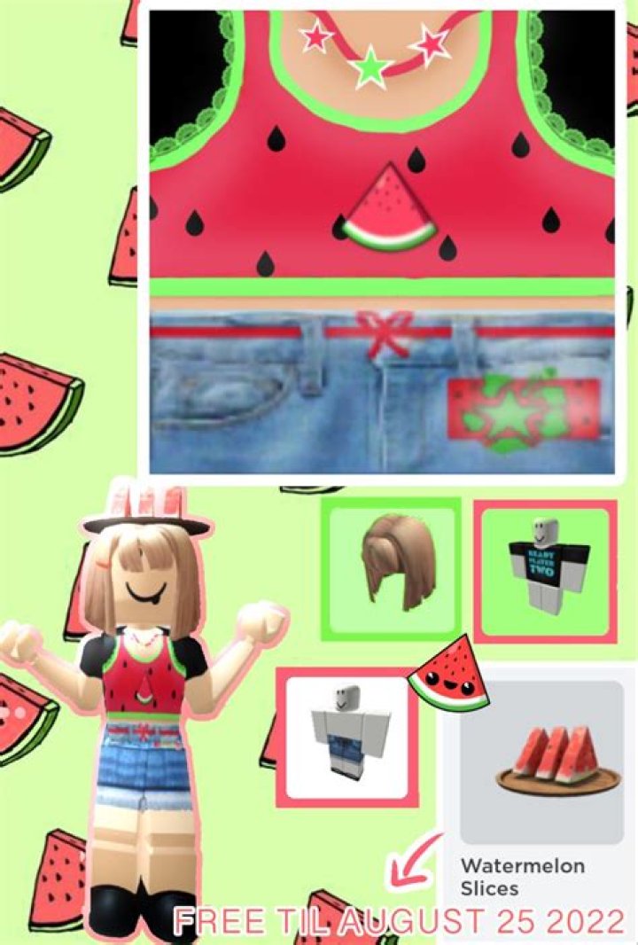 Roblox FREE NEW WATERMELON ACCESSORY (Limited Time Only Until AUGEST