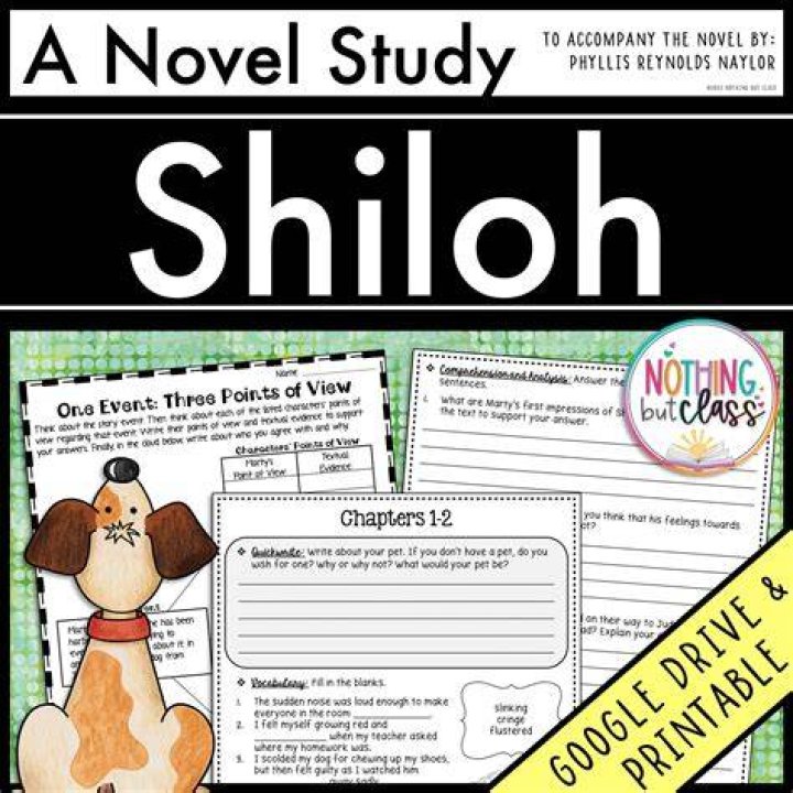 Shiloh Character Study Analysis & Map Activity