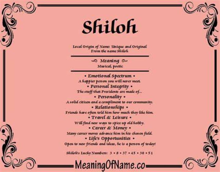 Shiloh Meaning In Hebrew: Unveiling The Biblical Significance