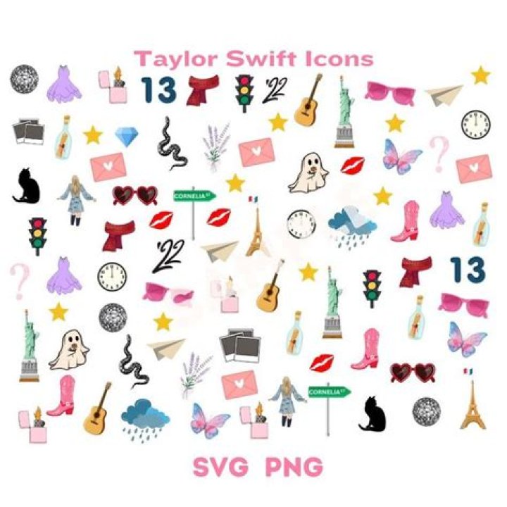 Taylor Swift Icons Digital Seamless File Sublimate Pattern Etsy
