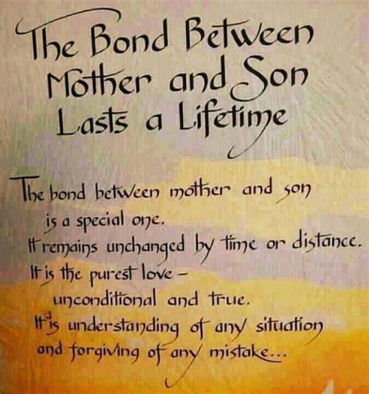 The Bond Between Mother and Son Lasts a Lifetime