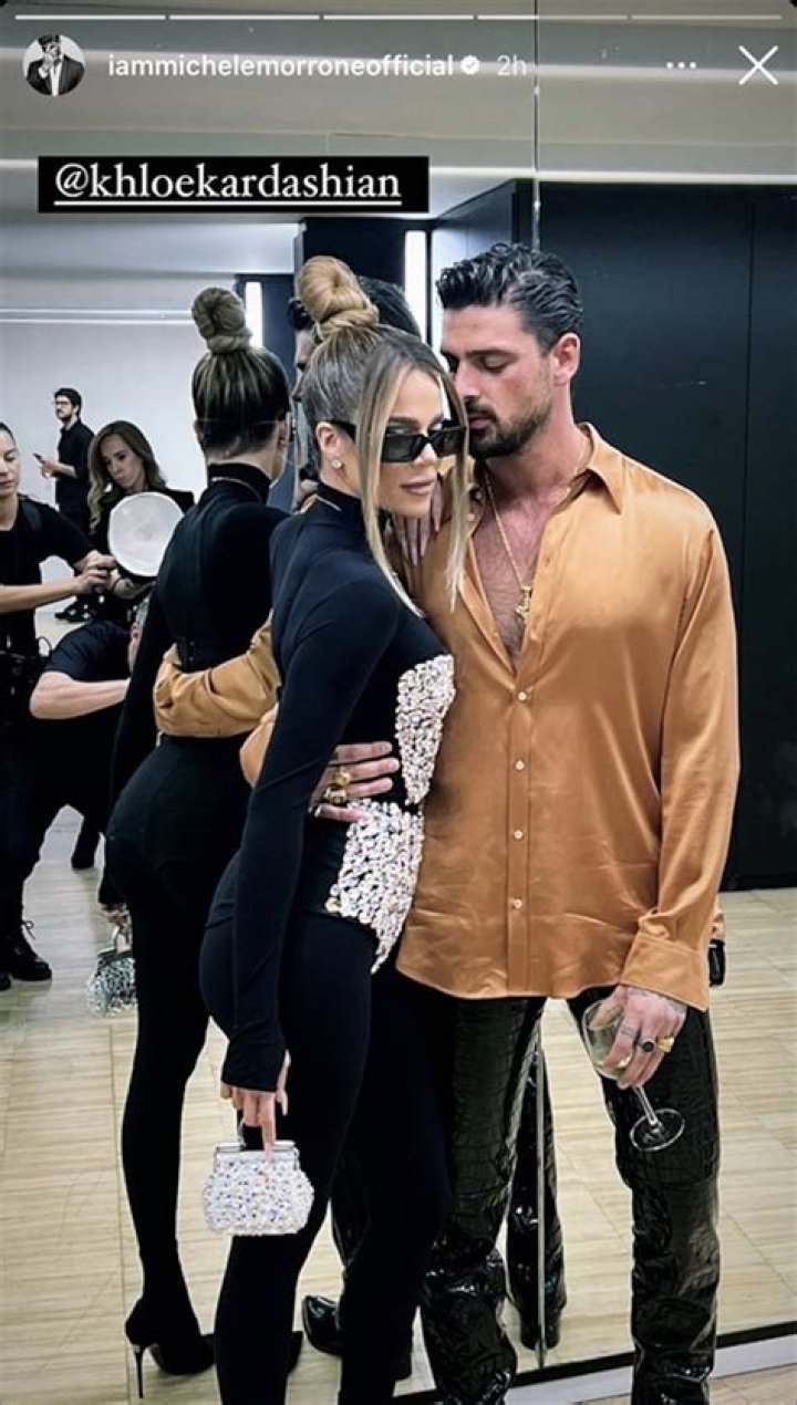 The Story Behind That Pic of Khlo&eacute; Kardashian & Michele Morrone