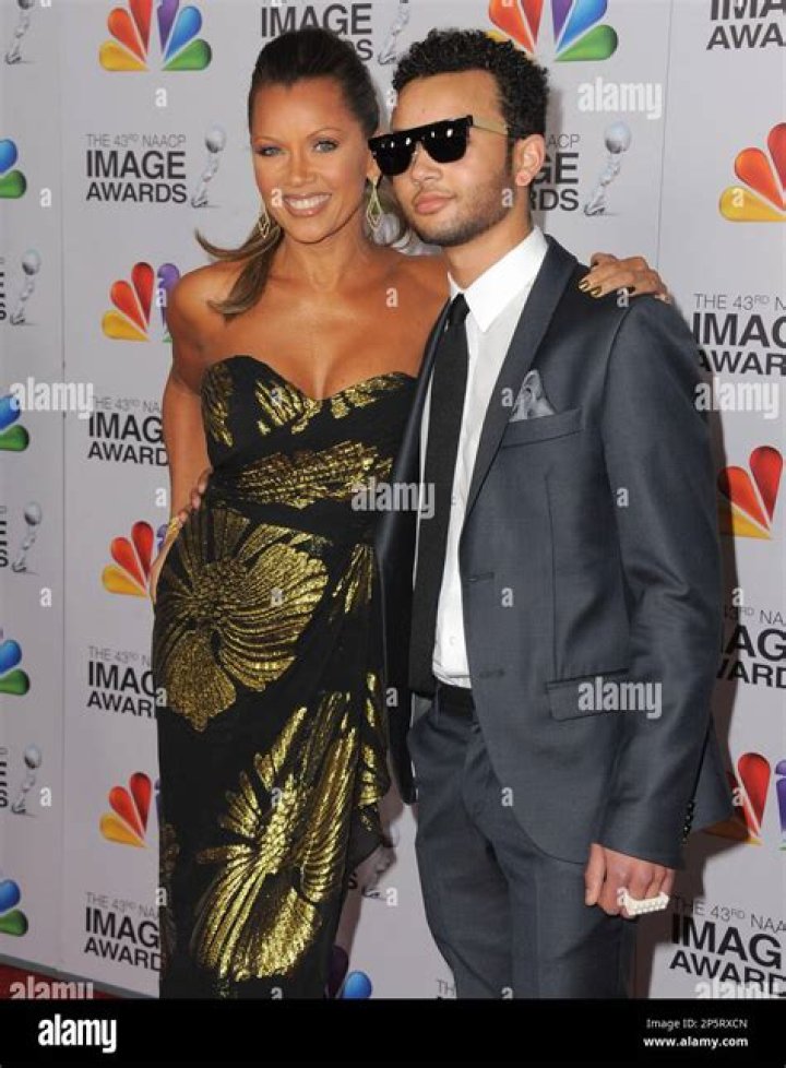 Vanessa L. Williams and son Devin Hervey during Vanessa L. Williams