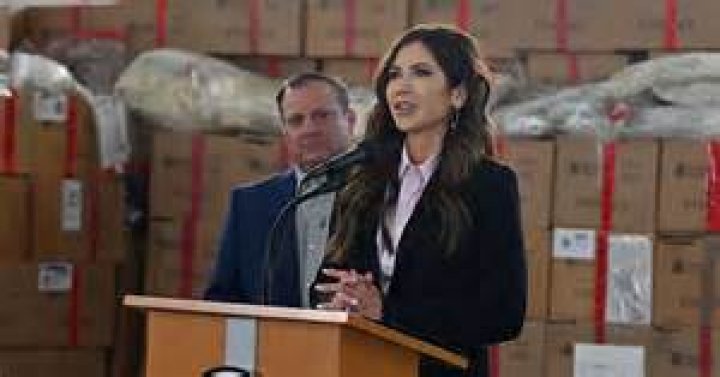 Virus Link Kristi Noem criticizes GOP governors who enacted Covid